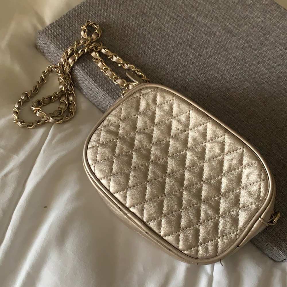 Gold Crossbody Bag